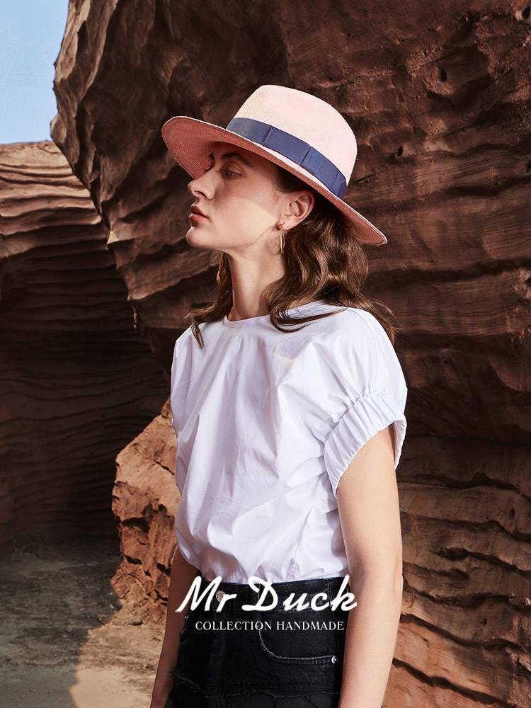 Mrduck show 2024 new imported Ecuador's authentic Panama hat men and women handmade woven hat