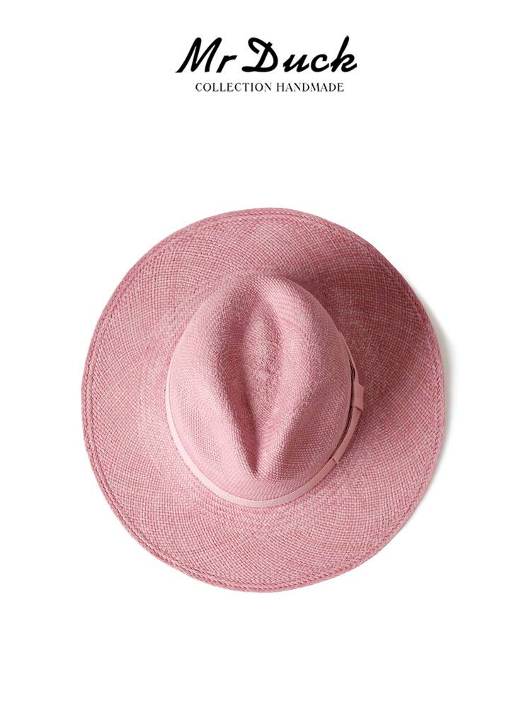 Mrduck show 2024 new imported Ecuador's authentic Panama hat men and women handmade woven hat