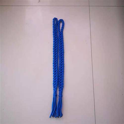 Blue nylon belt, two roots