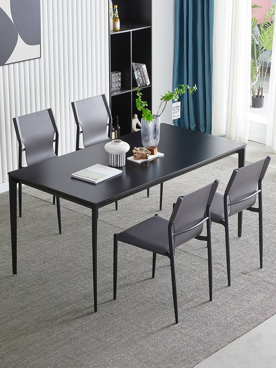 Eisenlang special minimalist dining chair designer home saddle leather back chair hotel restaurant restaurant stacked dining tables and chairs