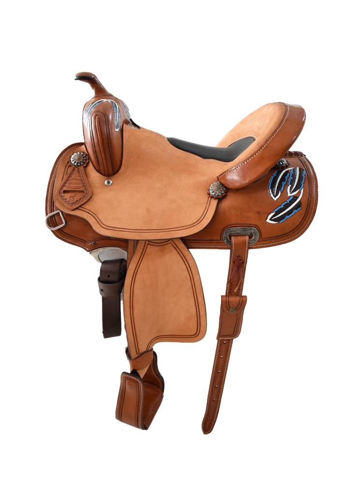 All -leather imported western saddle saddling BillyCook saddle Suma horses to distorted Malaysian saddles in the western Malaysia