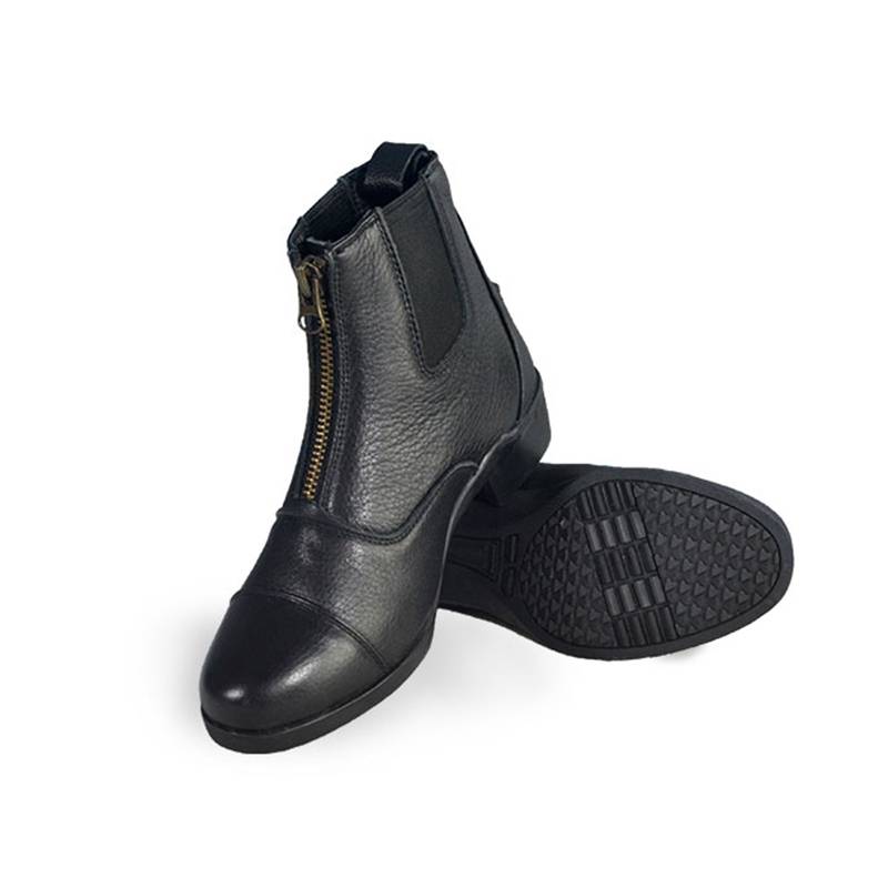 Mashangma Hug | Entry head layer of leather equestrian short boots adult male and female obstacle equestrian equestrian short boots []