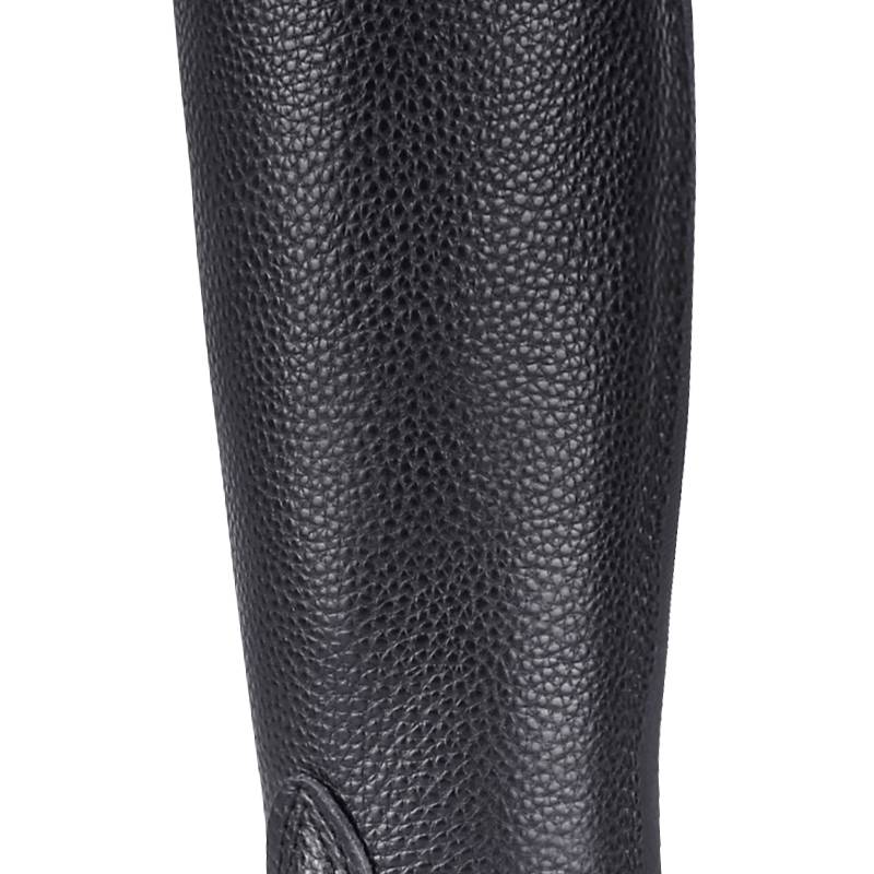 Children's cowhide equestrian legs Guabus comfortable and breathable black horse horses equipped with boots and horses 8105016