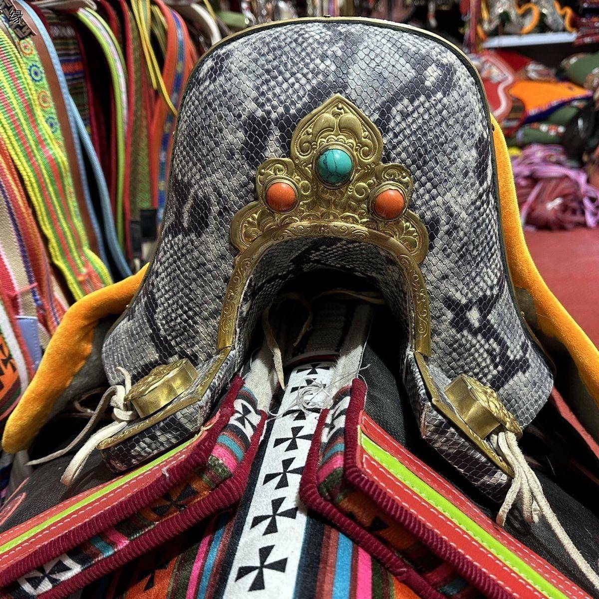 A special set of special items for the Tibetan leather of the horse turbo turquoise