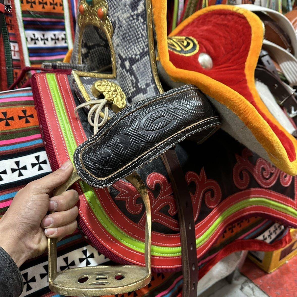A special set of special items for the Tibetan leather of the horse turbo turquoise