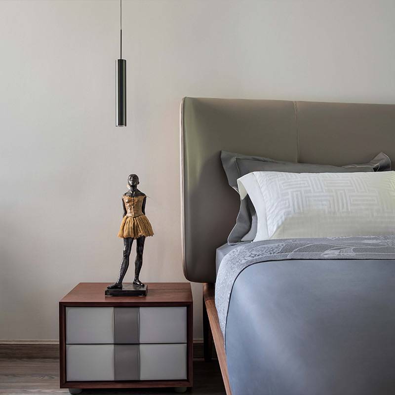 Rozd minimalist leather bedside cabine