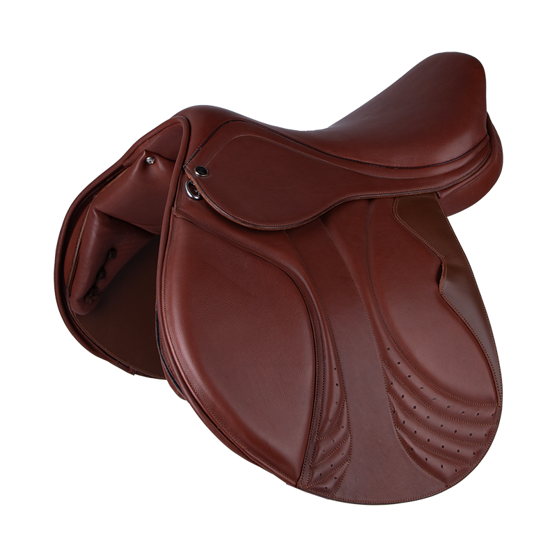A saddle jumper's oxen horse, 17.5 horse saddles, lodge horse, 822070