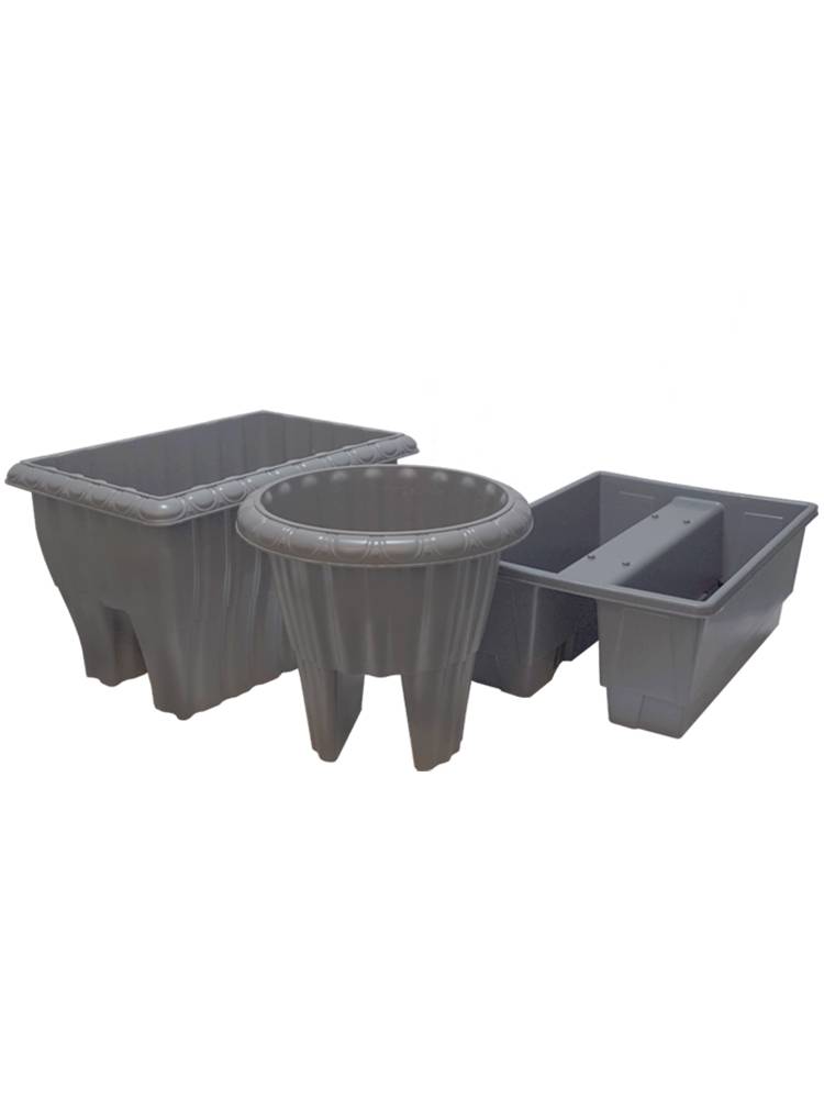 Bilateral railing saddles municipal engineering riding flower pot planting flower box road greening suspension thickened PP flower pot