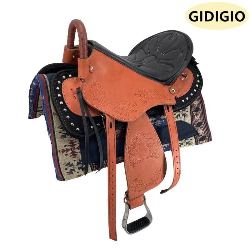 Scrambled saddle red brown + full leather