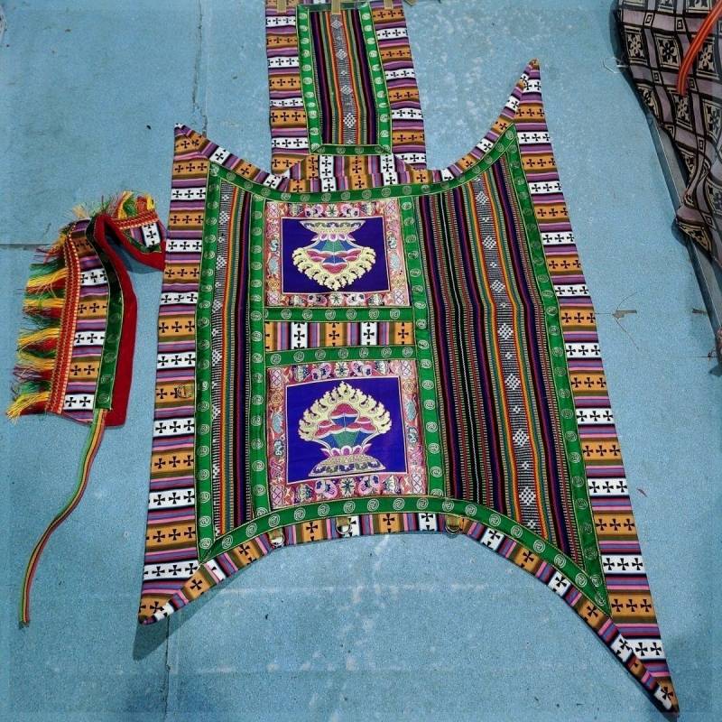 National belly belt felt embroidered flower horsepower characteristic Tibetan horses horses horses hanging sandwich saddle horses with Tibetan wall decoration