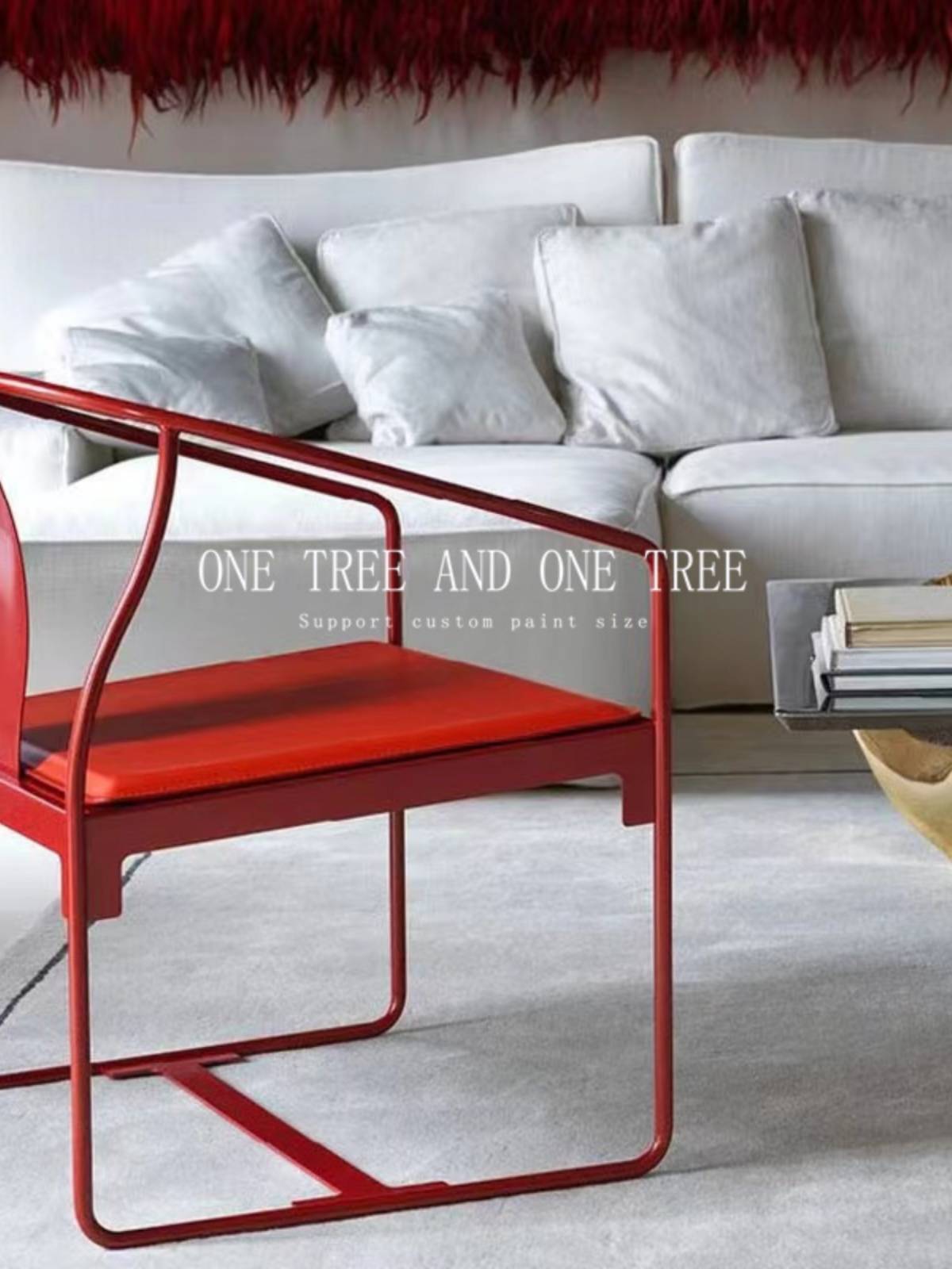 Italian Simple Master Chair Saddle Skin/Ambractive Chair New Chinese Piece Chair Metal Iron Soft Bag Modern Modern