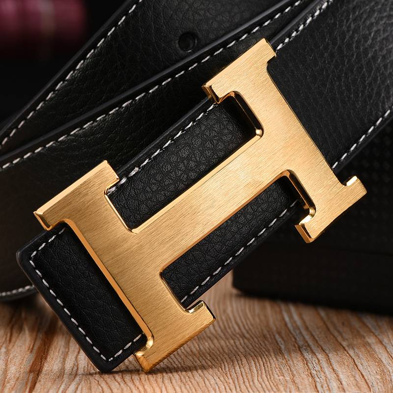 Hermes' new model adapts to 2024 male workers buckle leather luxury high -end business pants belt non -second -hand