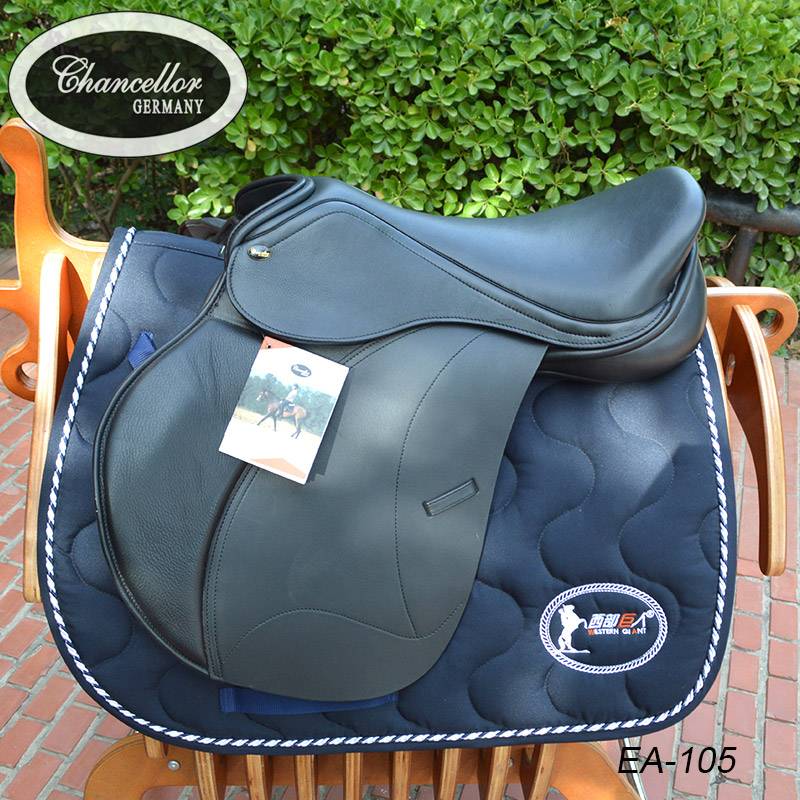Germany imported pure cowhide comprehensive saddling horse field equestrian club training saddlezi full set with Qi horses
