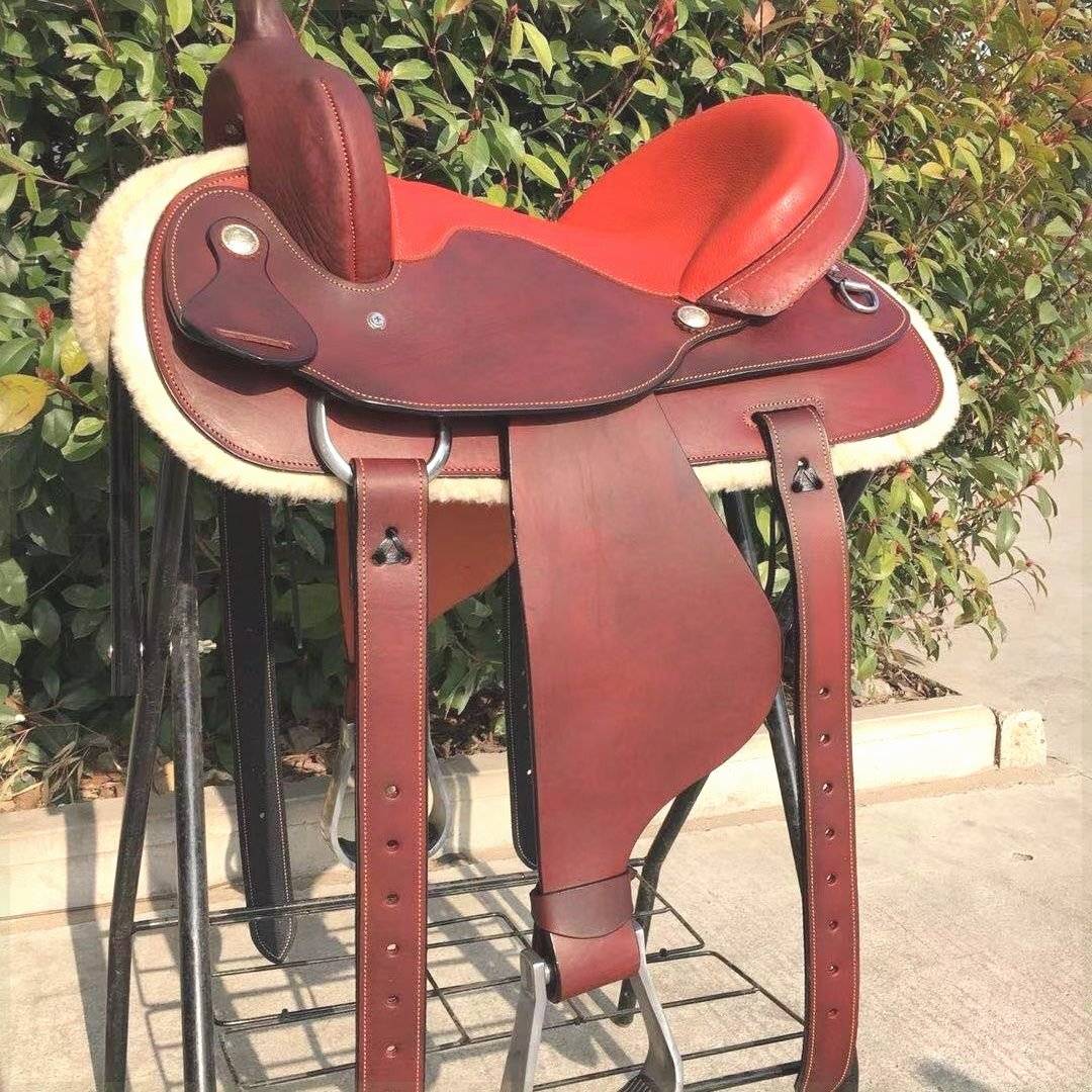 Century Jiudui Western Sadoust Sadfords Pacific Western Saddy Saddy Horse Equipment A full set of wild ride western saddle