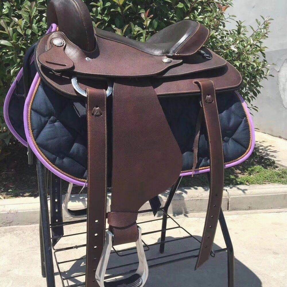 Century Jiudui Western Sadoust Sadfords Pacific Western Saddy Saddy Horse Equipment A full set of wild ride western saddle