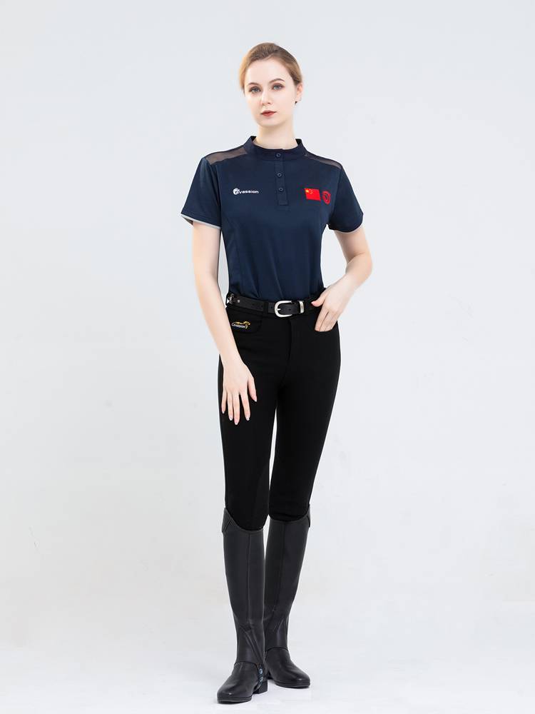 Summer equestrian T -shirt men and women riding equipment equestrian elements T -shirts t -shirts absorbing sweat and breathable Rocky 8102007