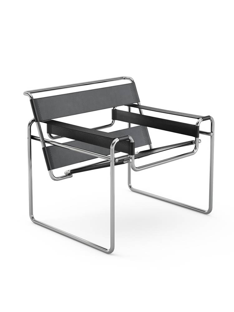 WASSILY Vasili chair Baoheus Middle -aged Light Luxury Advanced Sensory Chair INS Saddle Stainless Steel Sofa Chair