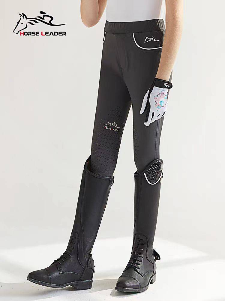 Spring and Summer Four Seasons Children's Equestrian Pants ultra -thin -drying children's horse pants silicon rubber pants high waist horses riding pants