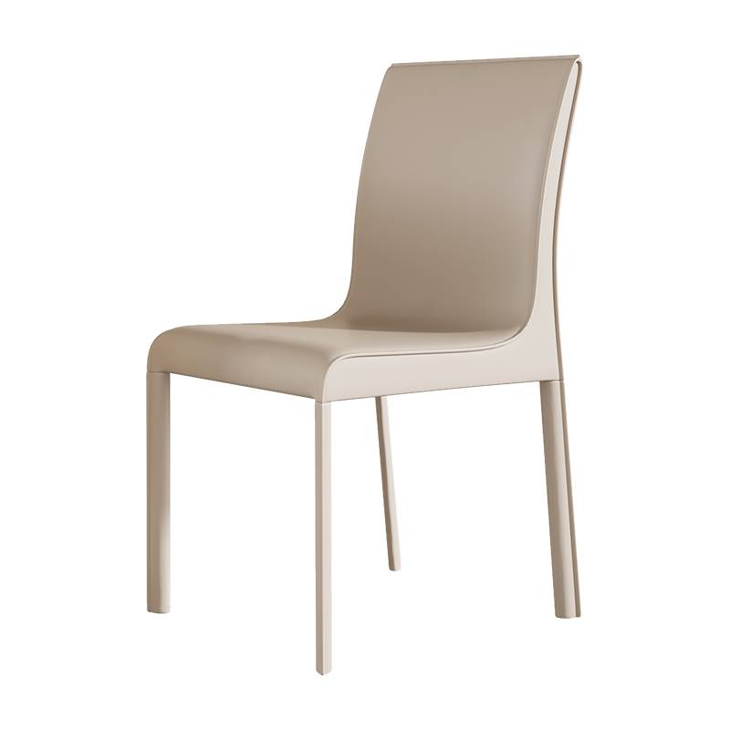 The saddle-skin designer's Nordic-seat home with a simplistic table-and-seat room with a back seat