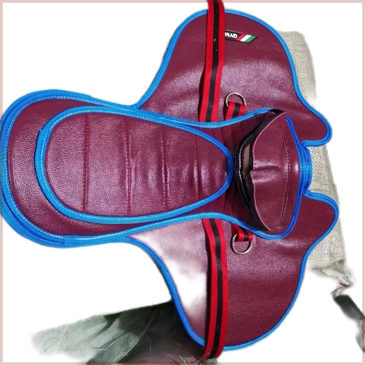 The horse's saddle. The horse's saddle at speed