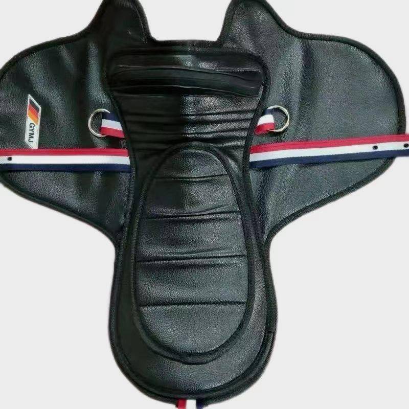 The horse's saddle. The horse's saddle at speed
