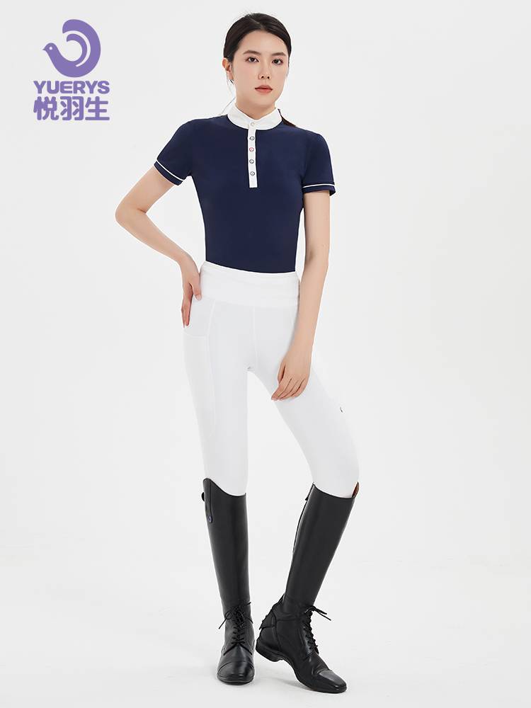 Yue Yusheng Summer Equestrian Pants Women's Equestrian Equipment Silicone Training Riding Pants High Plastic Horse Pants