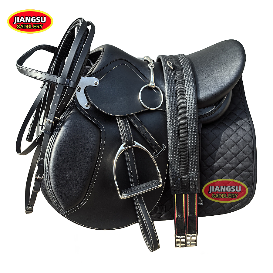 New comprehensive saddle double belly belly, saddlezi Malaysian Malaysia comprehensive pommel horse dwarf coach equestrian 17.5 inches