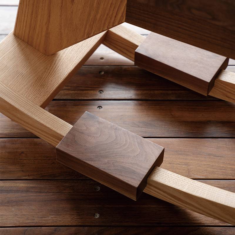 Mumo Mumo Solid Trojan Red Oak Black Walnut Solid Wood Solid Children Shadow Horse Trojan Living Room Swing