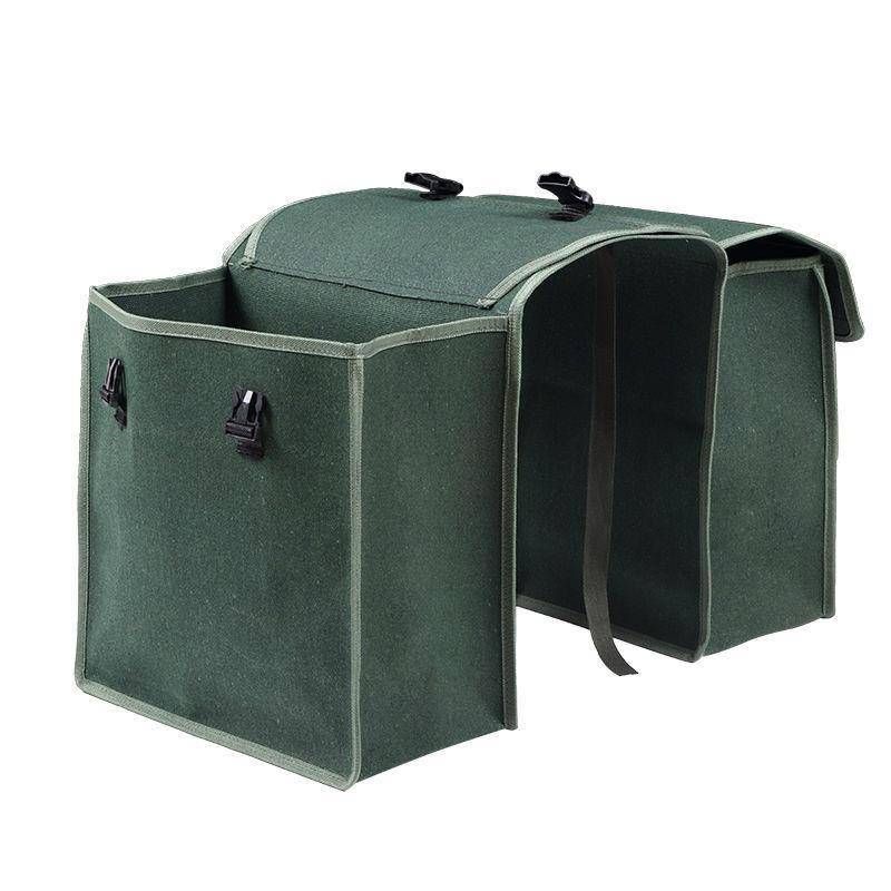 Xinjiang Tibet motorcycle shoulder bag on both sides of the courier bag thickened canvas bag electric vehicle back seat saddle tool