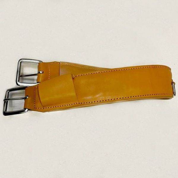 Western saddled cattle pelvis, brown and black