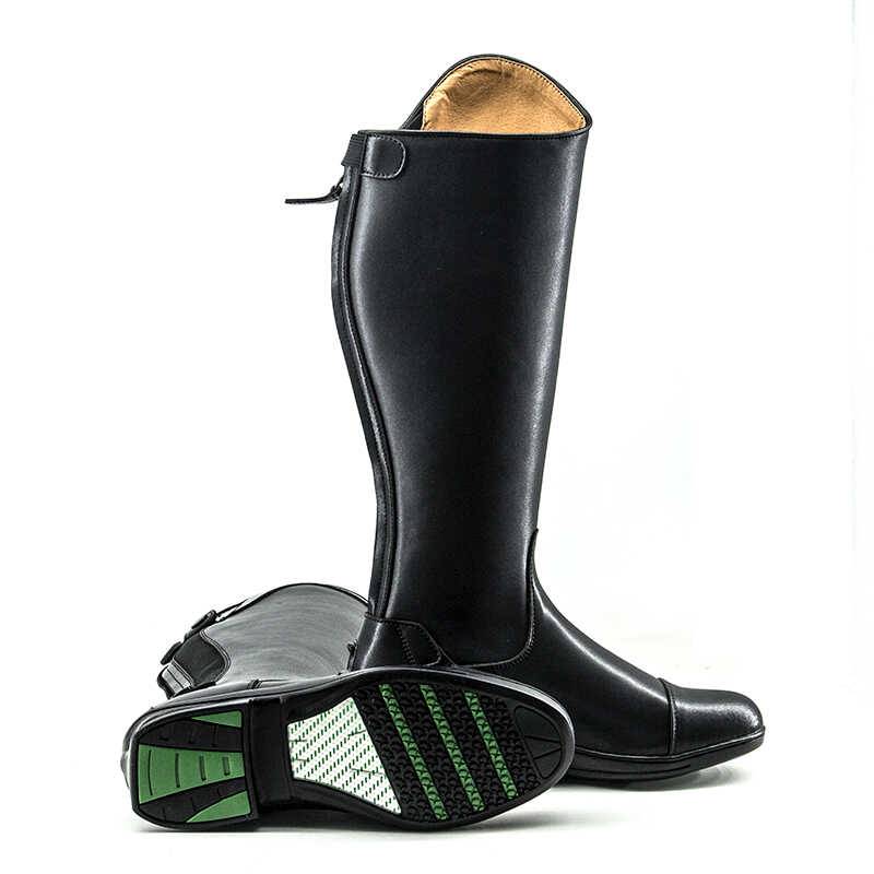 Professional equestrian horses boots, leather riding boots, thin version of male and women's high boots, equestrian training barrier boots
