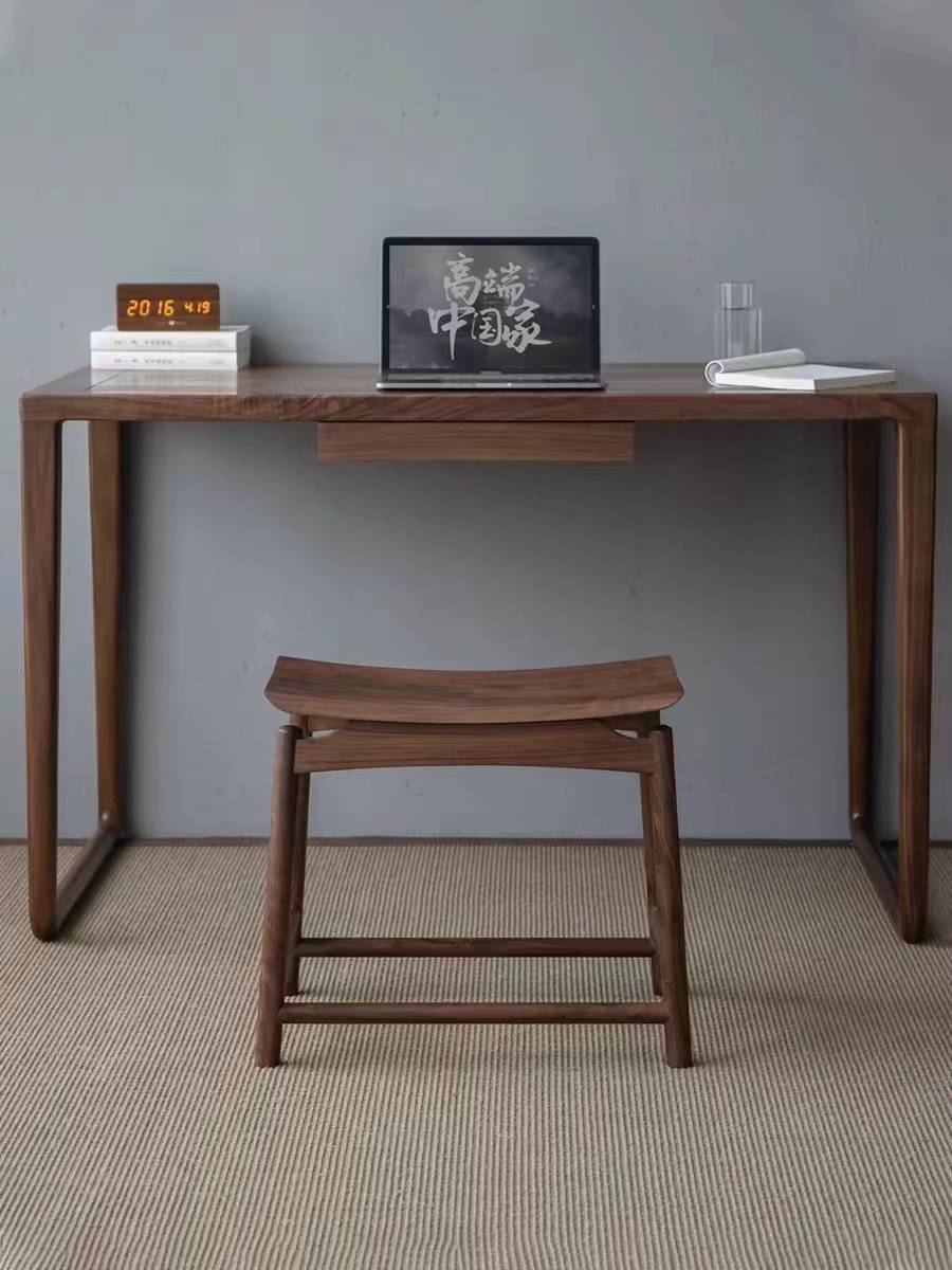 Solid wood stool household requires a benchmark square stool new Chinese old elm people's saddle stool to install stool ingot stool to change shoe stool meals