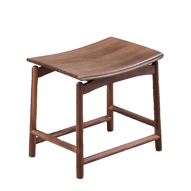 Solid wood stool household requires a benchmark square stool new Chinese old elm people's saddle stool to install stool ingot stool to change shoe stool meals