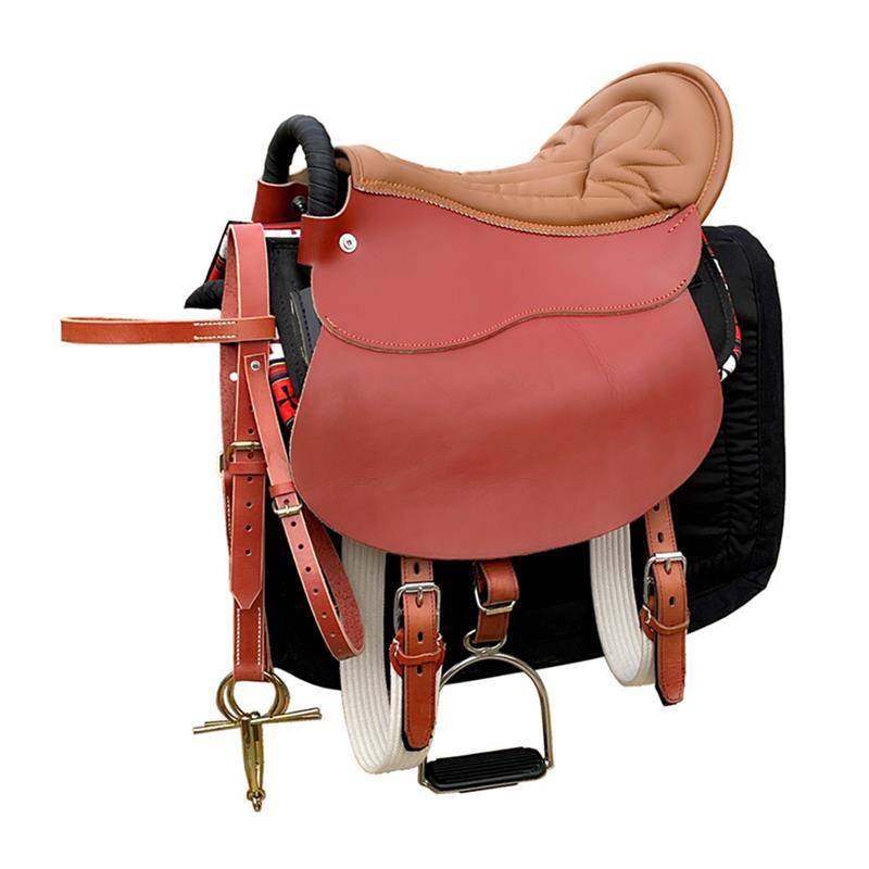 Strengthening pure cowhide soft sad saddle tourists saddle and saddling horse saddle
