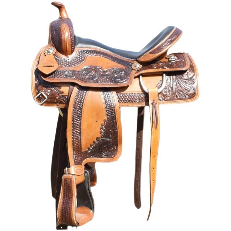 Full leather imported western saddle handmade carved cowhide saddle collection display horse riding equipment equestrian horse horses products