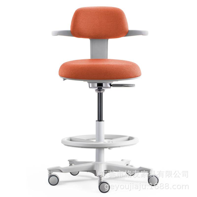 Fashionable cloth noodles hug the saddle chair, high rise and lower waist, ergonomic computer chair, dental operating chair