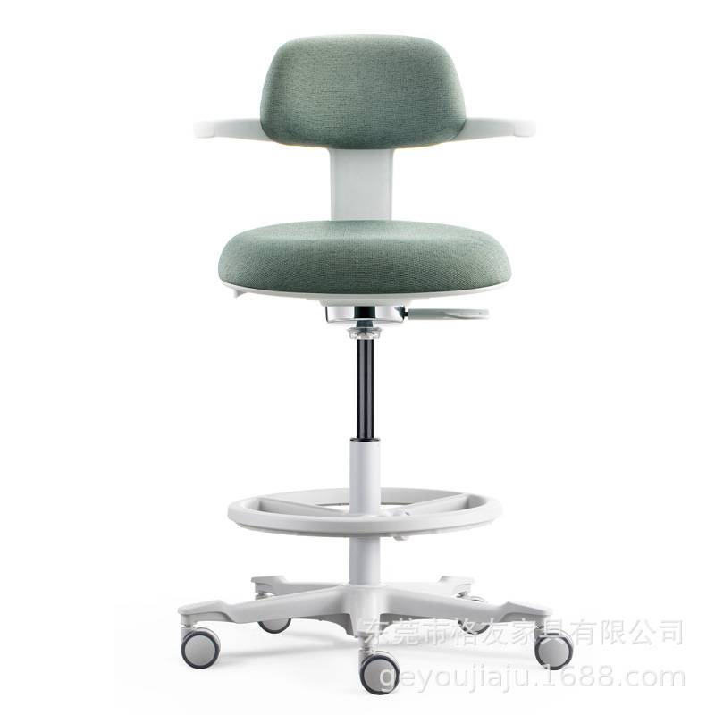 Fashionable cloth noodles hug the saddle chair, high rise and lower waist, ergonomic computer chair, dental operating chair