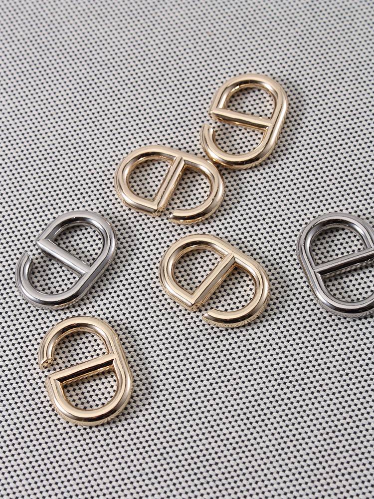 Pig nose bag G -shaped hardware H family bag handmade DIY leather leather accessories zinc alloy material D087