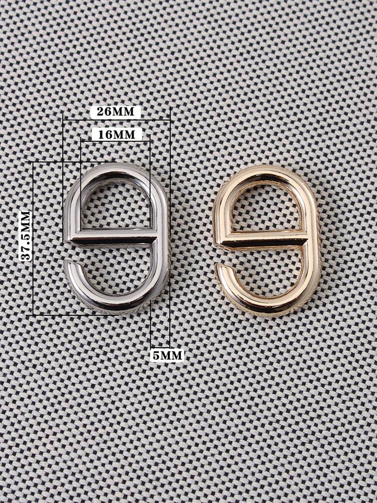 Pig nose bag G -shaped hardware H family bag handmade DIY leather leather accessories zinc alloy material D087