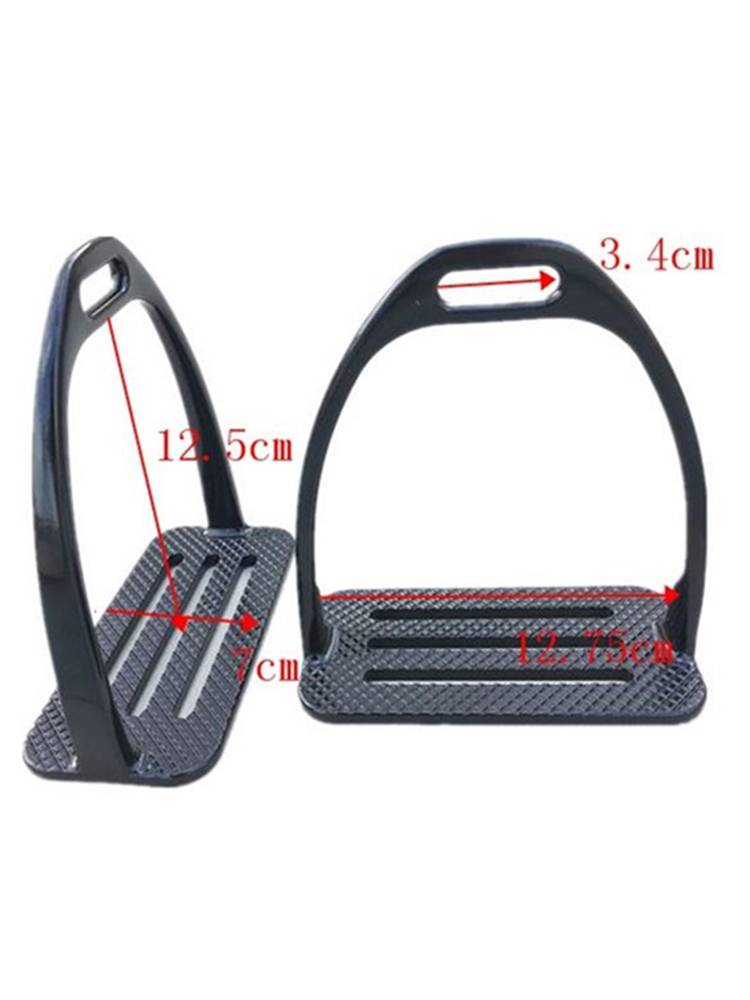 Stainless steel horses horse horses saddle accessories black grilled paint saddle foot stool equestrian supplies horse pedal