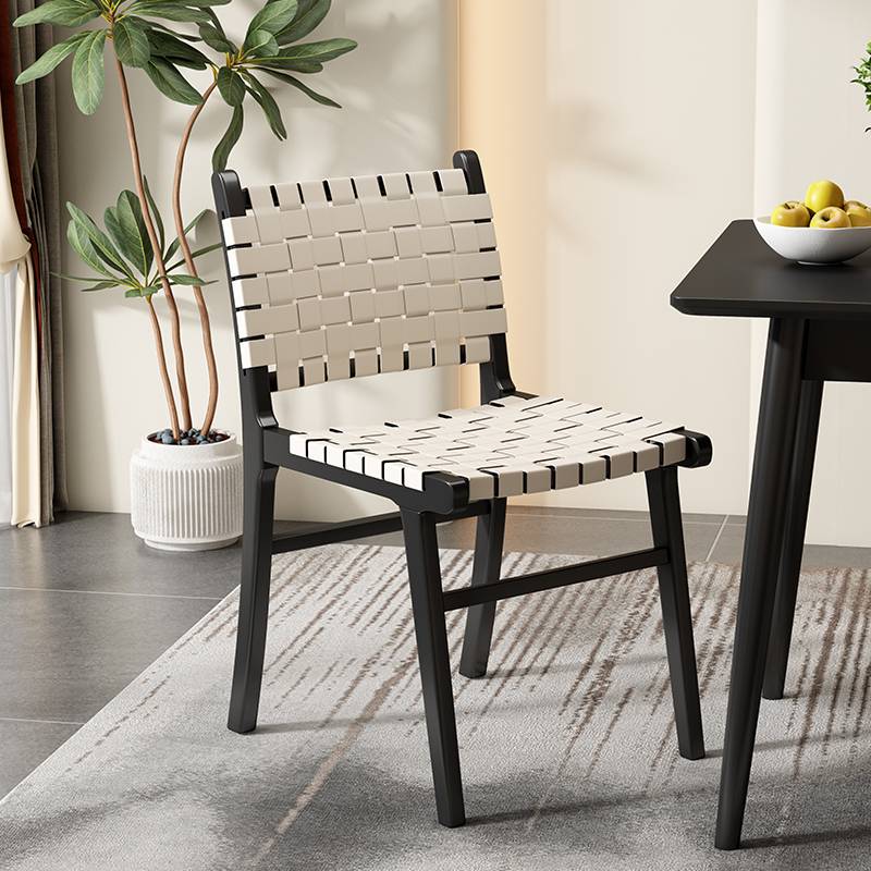 Black wooden shelf white saddles