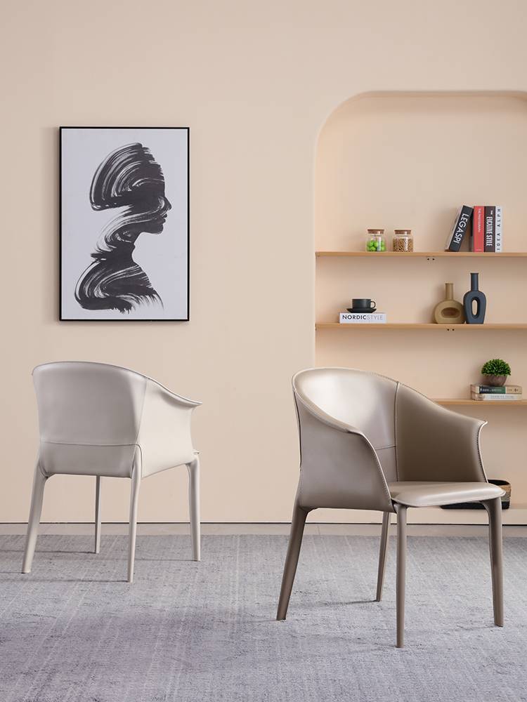 The dining chair is intended to be a very simple, very expensive Nordic saddle chair
