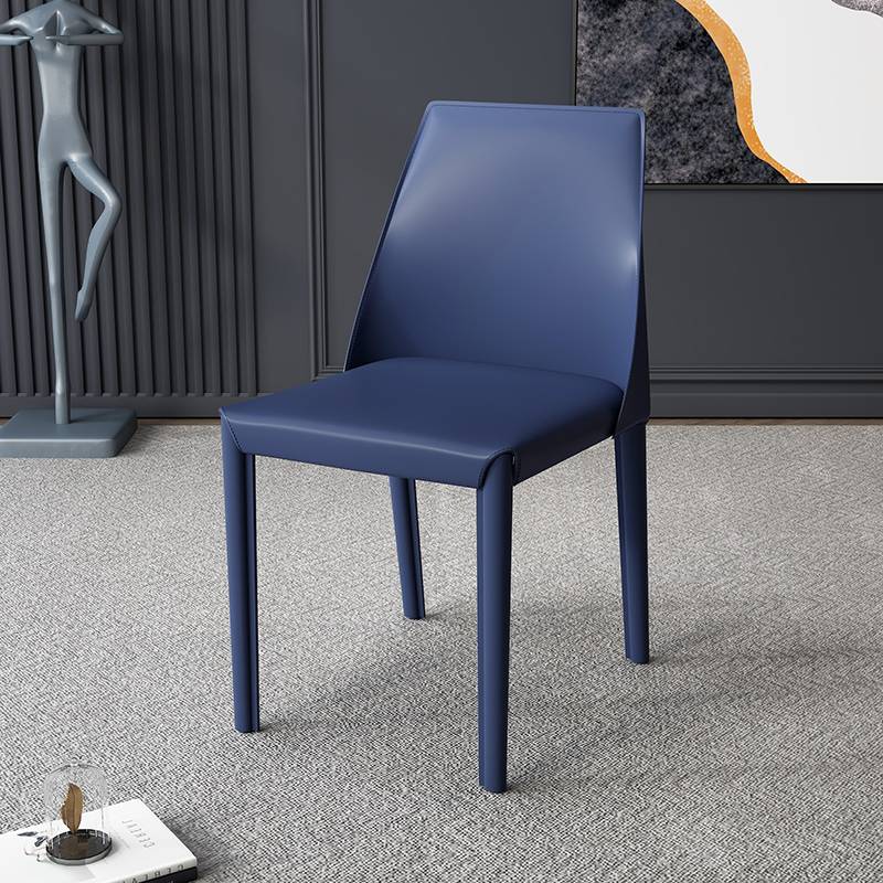Deep blue high-end saddle chair