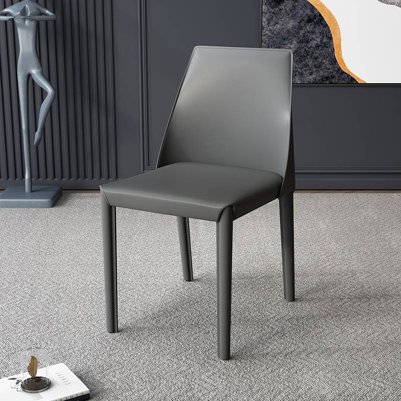 Deep gray high-end saddle chair