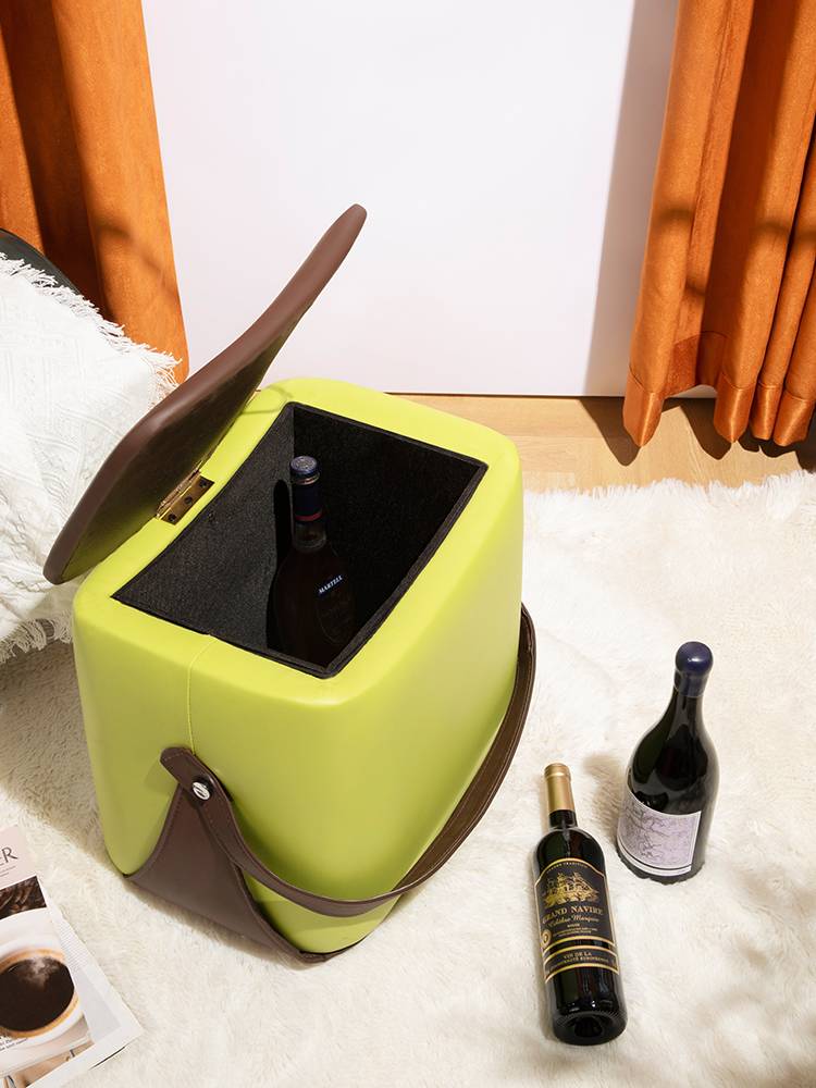 Nordic Internet Red Change Shoes Stool Home Creative Creative Saddle Stool Light luxury Step Skin bench Storage, makeup stool