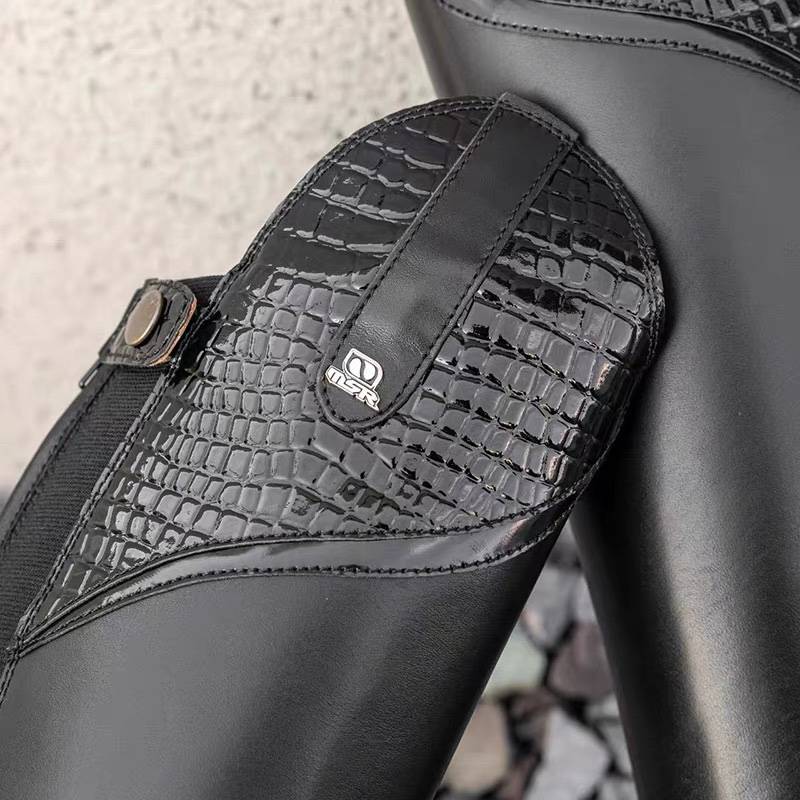 British long tube men's and female knight boots all cowhide equestrian boots high barrel obstacle -free leg protection horse riding knight clothing