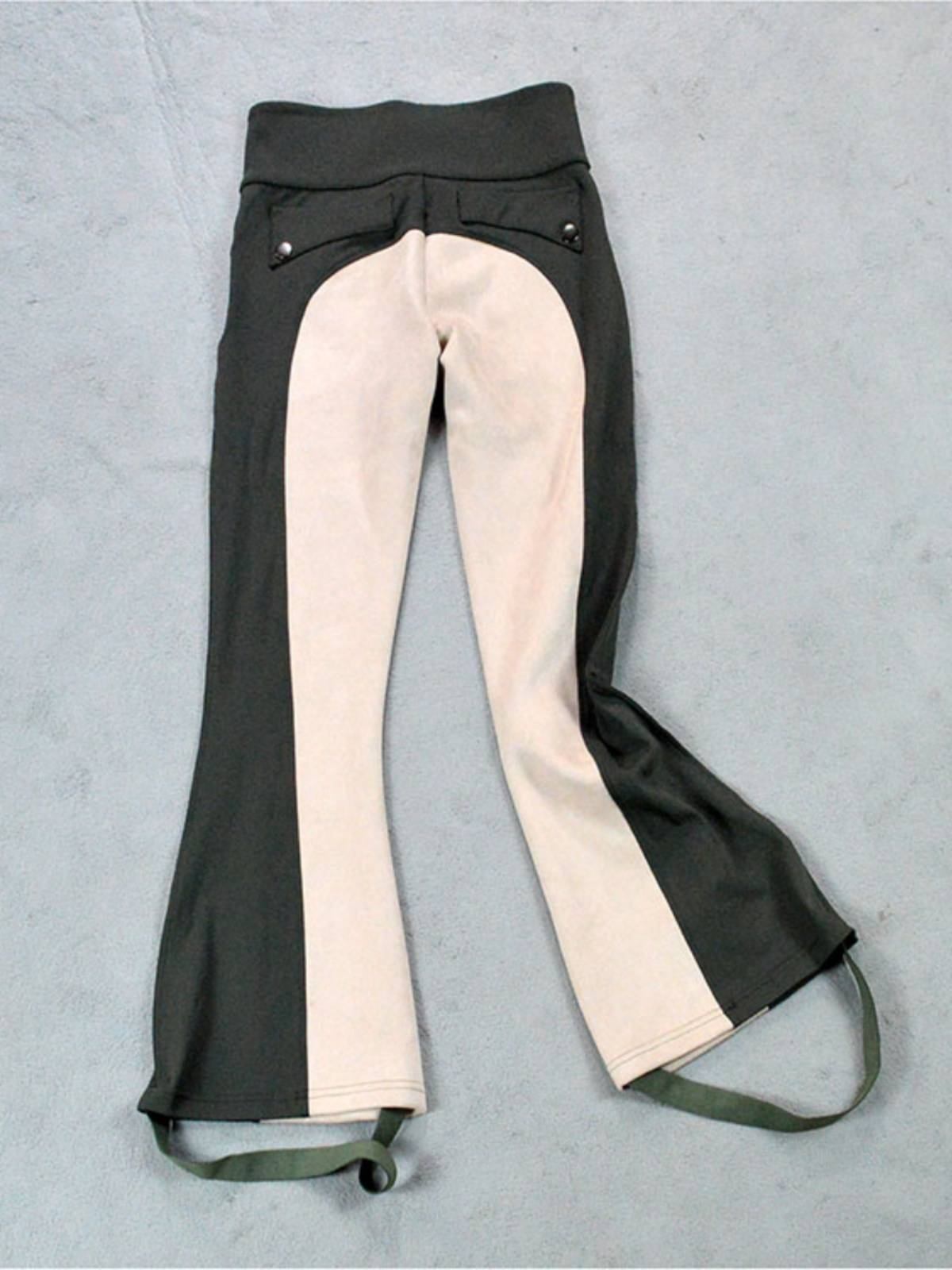 Female equestrian spoil pants suede non -slip non -hurt saddling dry and breathable Knight trousers green