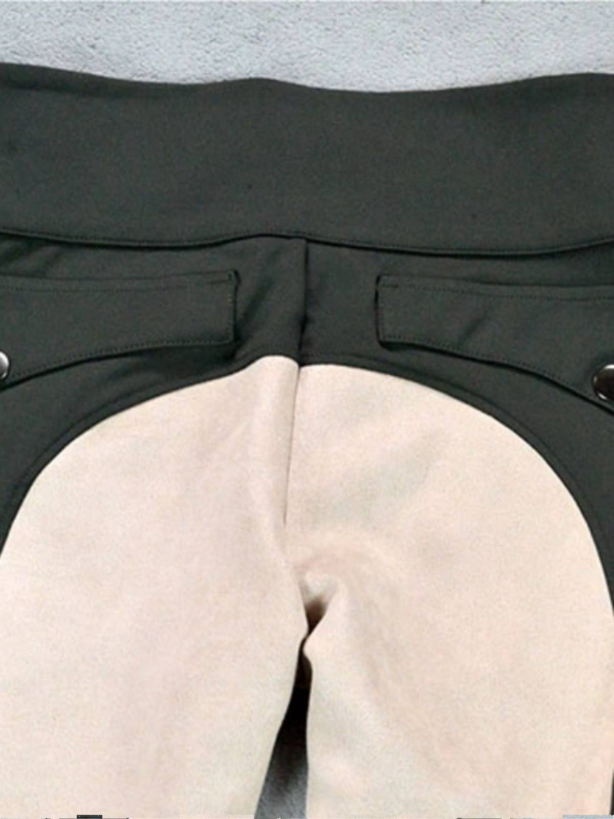 Female equestrian spoil pants suede non -slip non -hurt saddling dry and breathable Knight trousers green