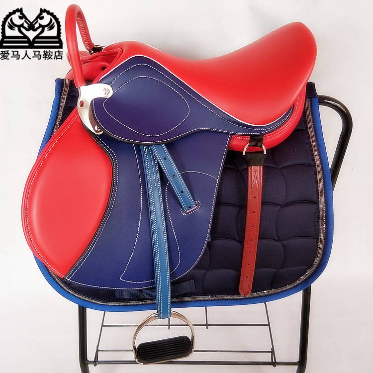 Dwarf horse comprehensive saddle double belly belly saddle saddling Terrandbao saddle full set of equestrian club children color saddle