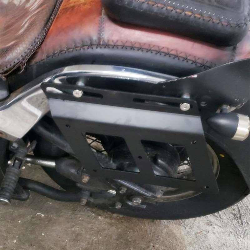 New 2023 motorcycle accessories modification side box hanging bag horses and horses metal iron defense grinding edge bag protective branches